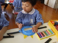 お面制作④