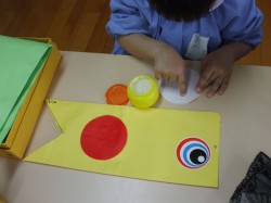 こいのぼり制作②