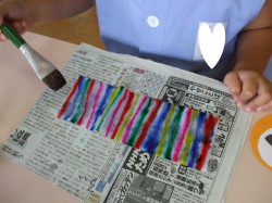 きれい！虹みたい。