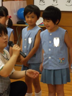 自己紹介　元気に言えました！
