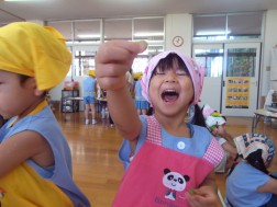 「おっきいのがでてきたぁ～」