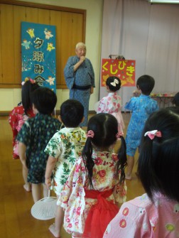 今日は夕涼み会です
