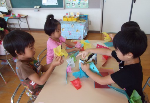 かんむり製作中