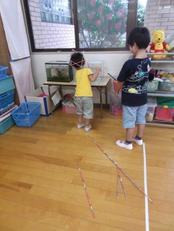 カメを釣ろうとしています(^_^;)