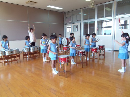 年長さんの鼓隊