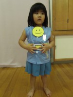 ベルトをつけます