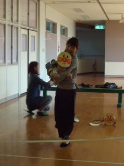 パピー　運動会ごっこ「めざせアンパンマン」