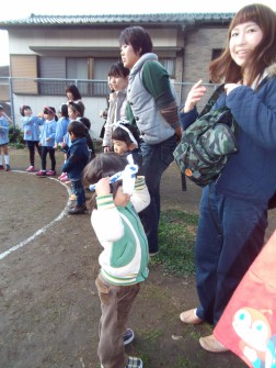 パピー　もちつきに参加②