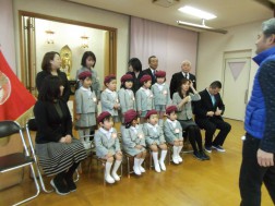 修了記念写真の撮影をしました