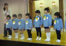 １，２，３月生まれのおともだちの誕生会