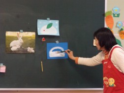 パピー　「絵の具で描きまーす」