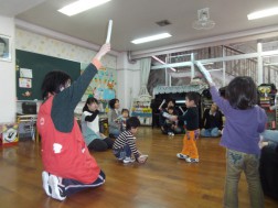パピー　「これは妖精のつえ！雪よふれ～！」