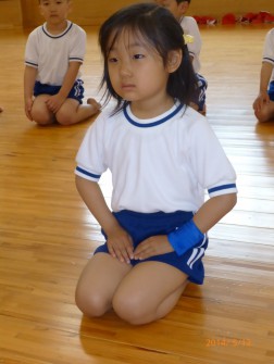 立派に正座ができました