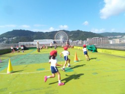 屋上での練習④