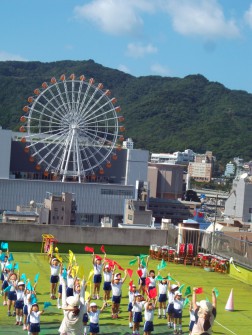 屋上での練習⑦
