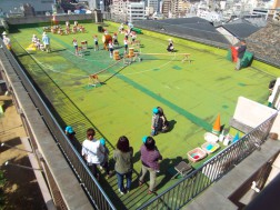 パピー　屋上でかけっこ練習①