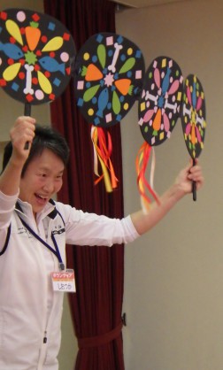 最後は大きなしかけ花火！