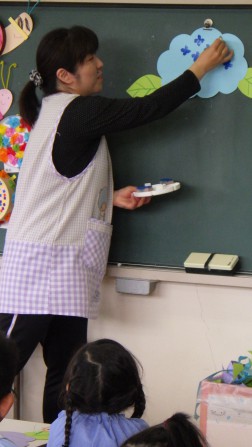 お花の型を押すたびに・・・