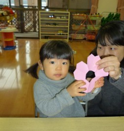 パピー　お花ができあがり！