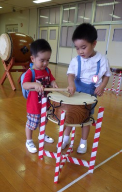 弟と一緒に♪