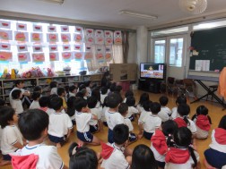 防災のDVDを見て学びました。